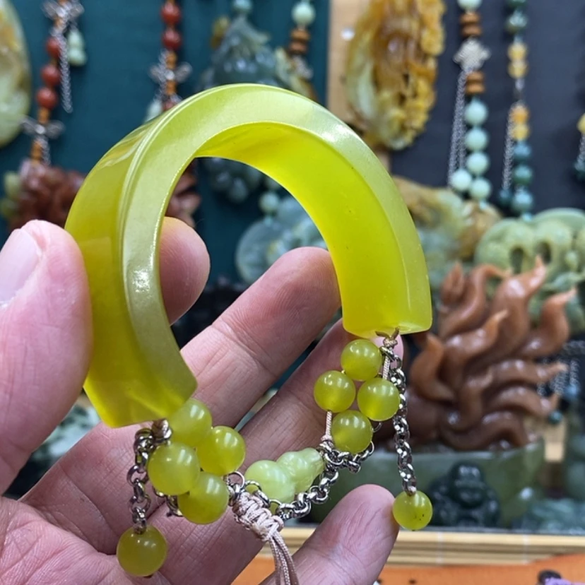 【闪购商品】未镶嵌岫玉手牌