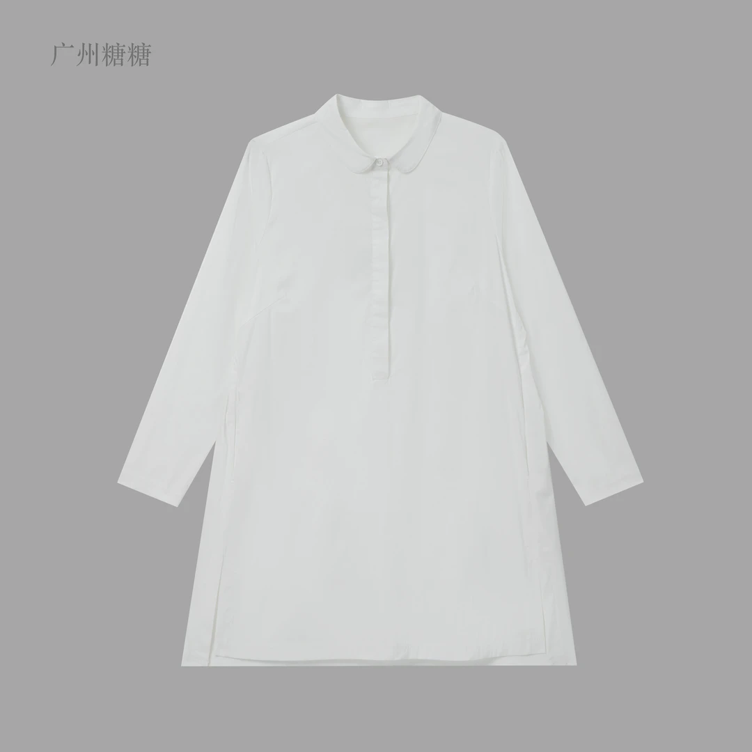 春季新款纸皮速干弹力面料休闲宽松潮流百搭简约连衣裙【6861】FF