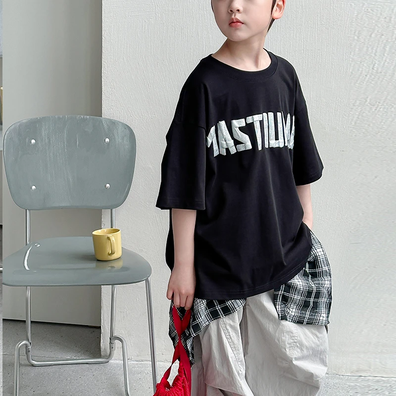 Mast『230g立体印花』亲子装2025夏季青少年男女百搭短袖T恤64