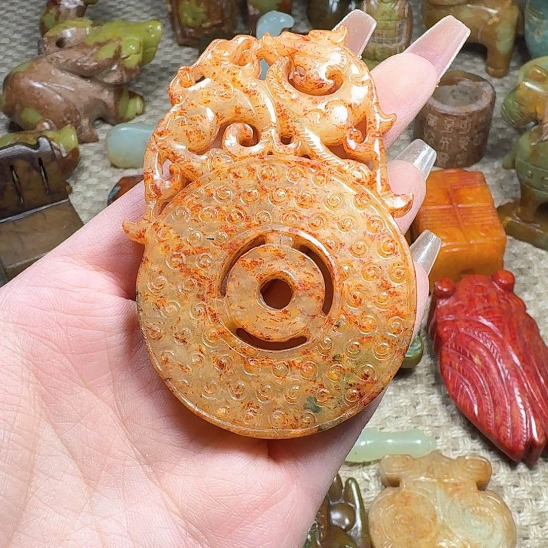 白玉菩提吊坠挂件