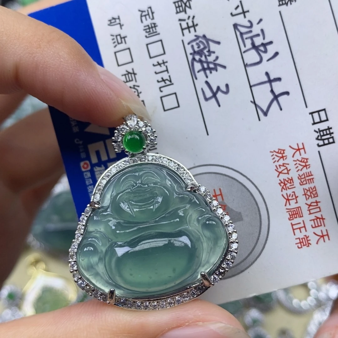 翡翠未镶嵌颈饰天然
