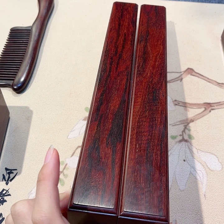檀香紫檀（小叶紫檀）镇尺31.5长，3.5宽，3厚