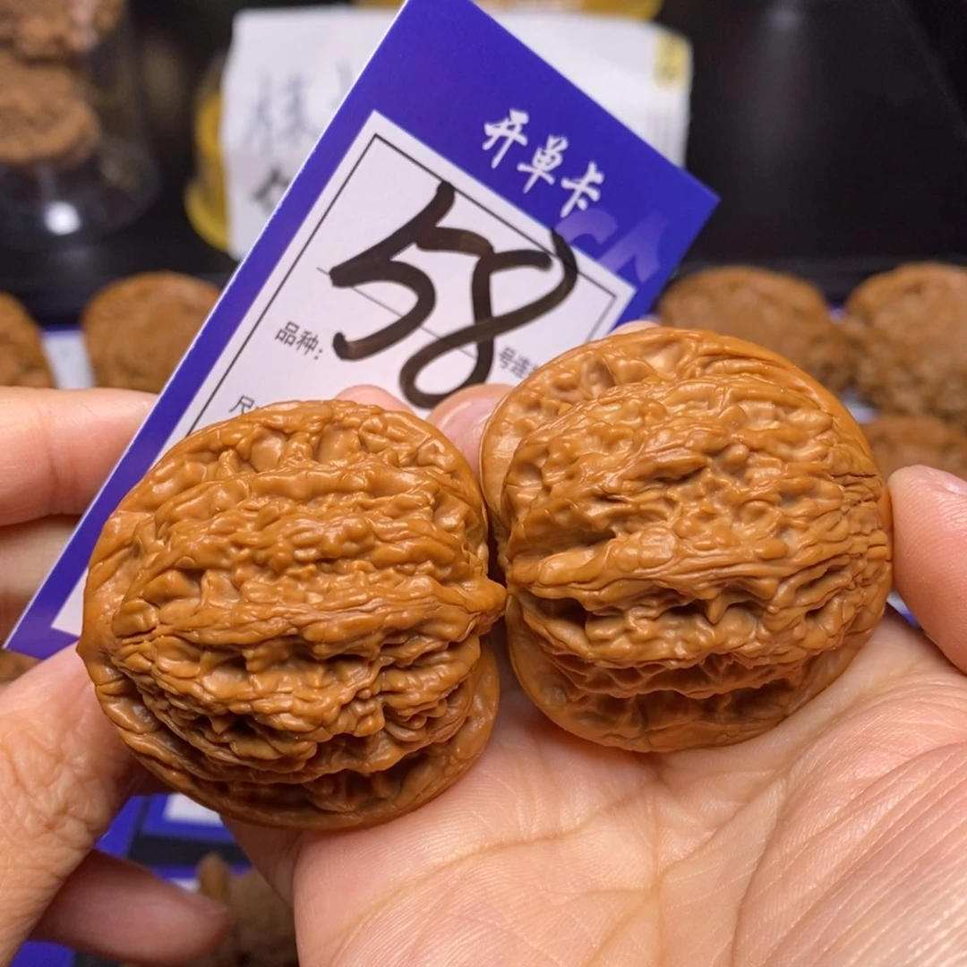 文玩核桃把件58号虎头43尺