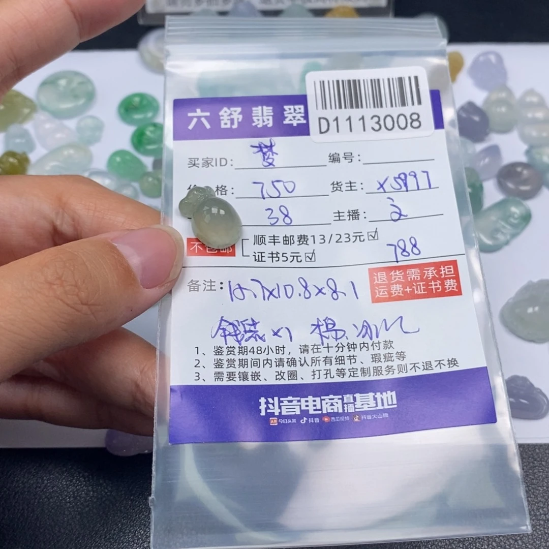 梦***‍翡翠未镶嵌颈饰D1113008