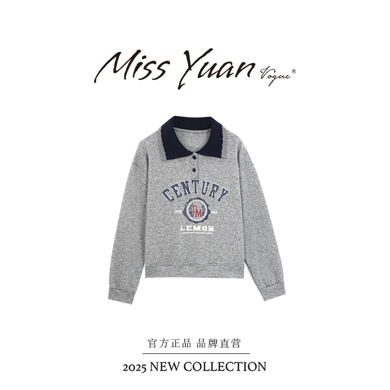 M.Y媛总 2025秋冬季新款翻领简约时尚气质针织衫MY2709D