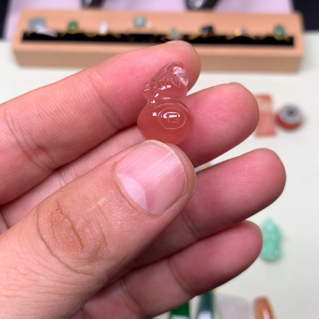 黎***梨颈饰合金南红玛瑙004