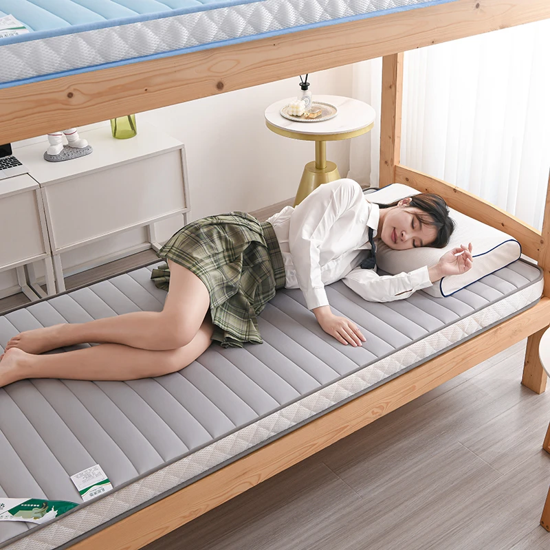 水星新家纺2025新款Ａ类牛奶丝乳胶记忆棉充填床垫-学生床垫