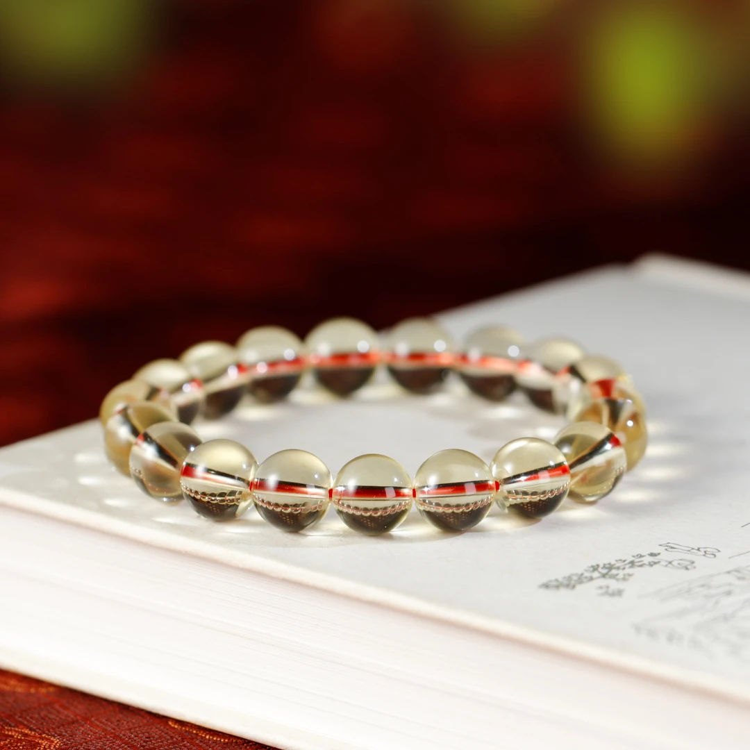 财源滚滚/蛇年财富 全净体黄水晶大泡泡手串开年必带（多样性发货）