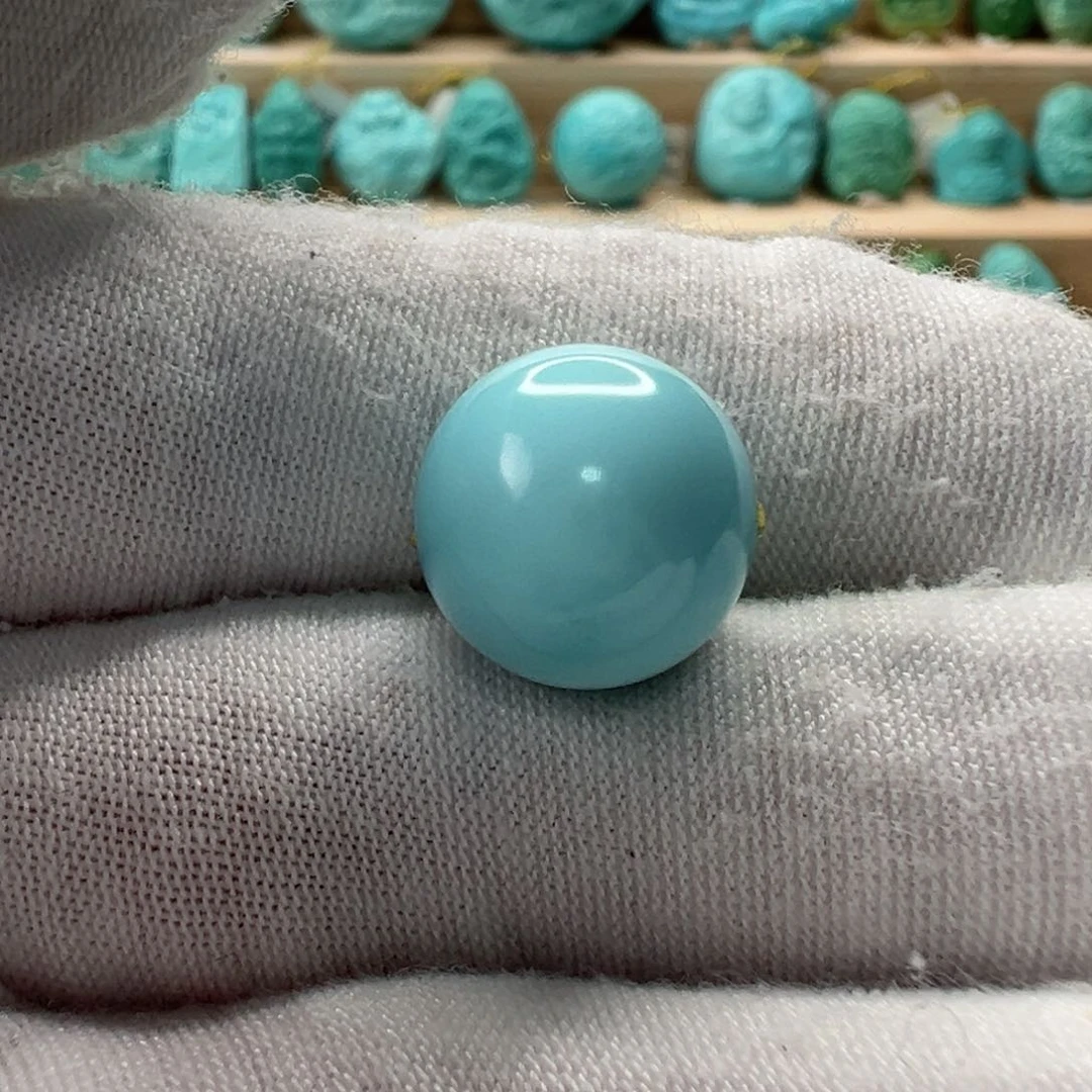 未镶嵌绿松石圆珠13mm