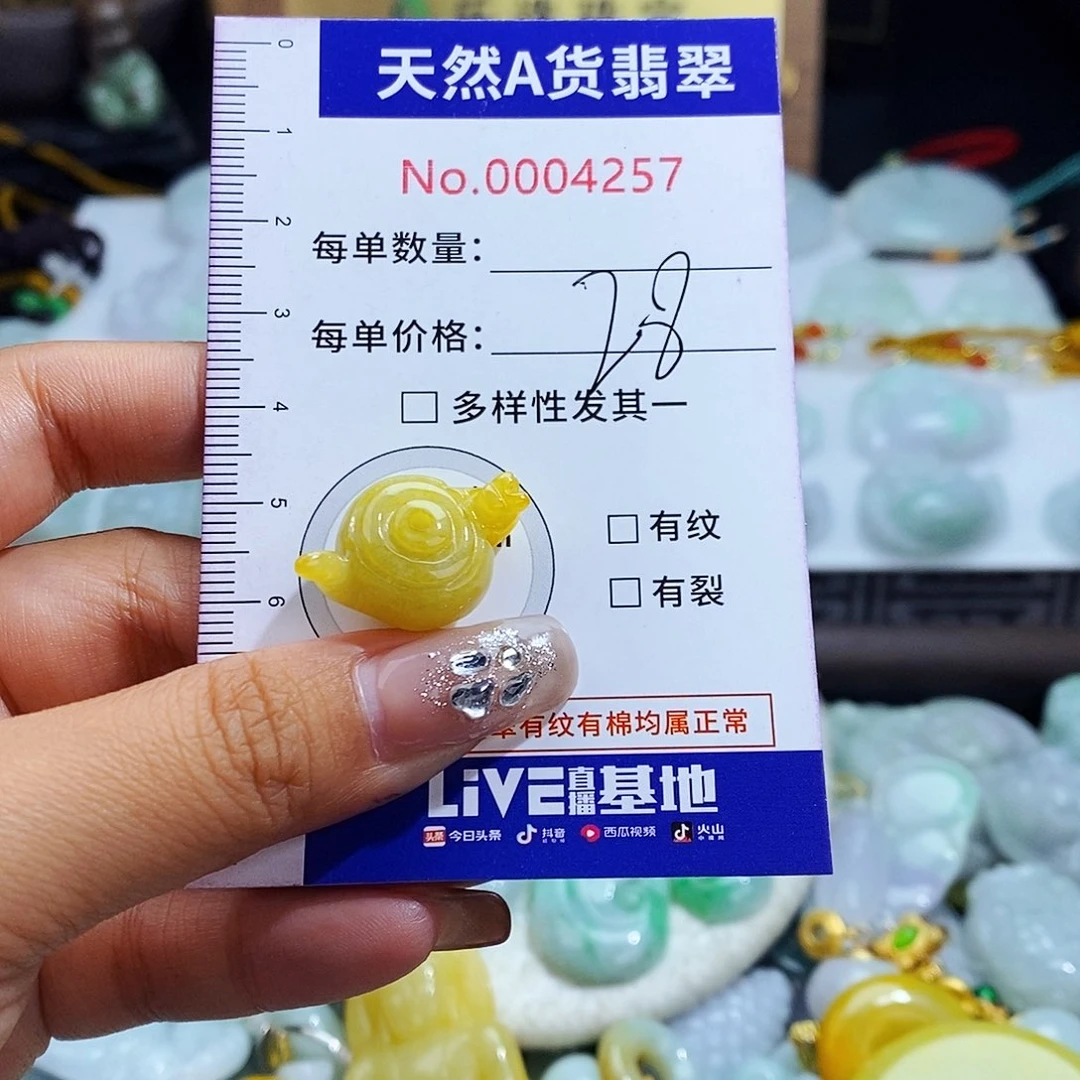 翡翠未镶嵌毛衣链4257