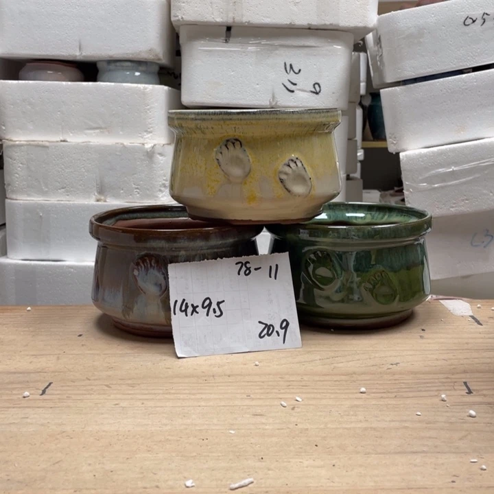 紫砂花盆多肉陶土花盆微瑕11