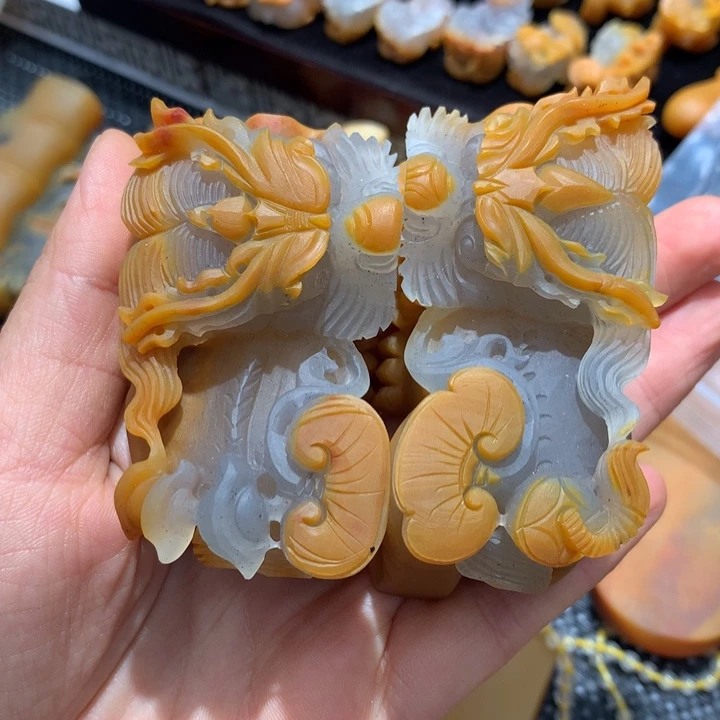 石英质玉（黄龙玉）未镶嵌手链