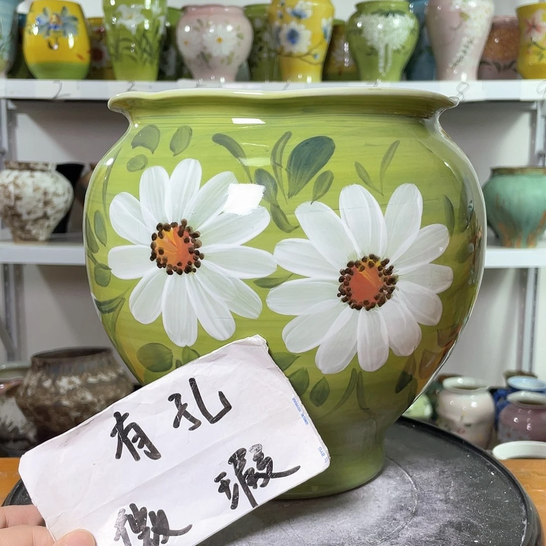 景德镇陶瓷花盆花器暇256