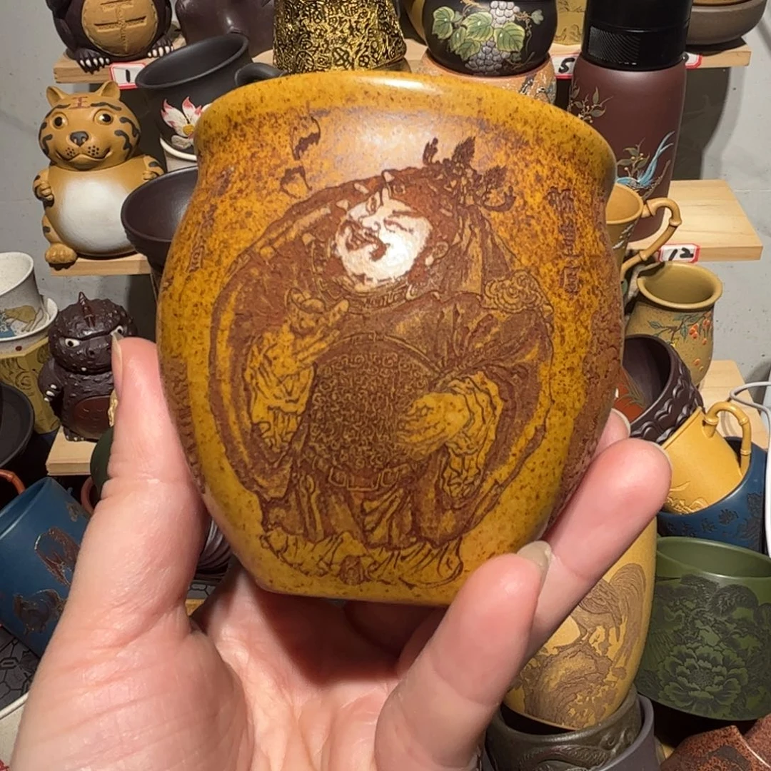 紫砂茶杯宜兴紫砂主人杯