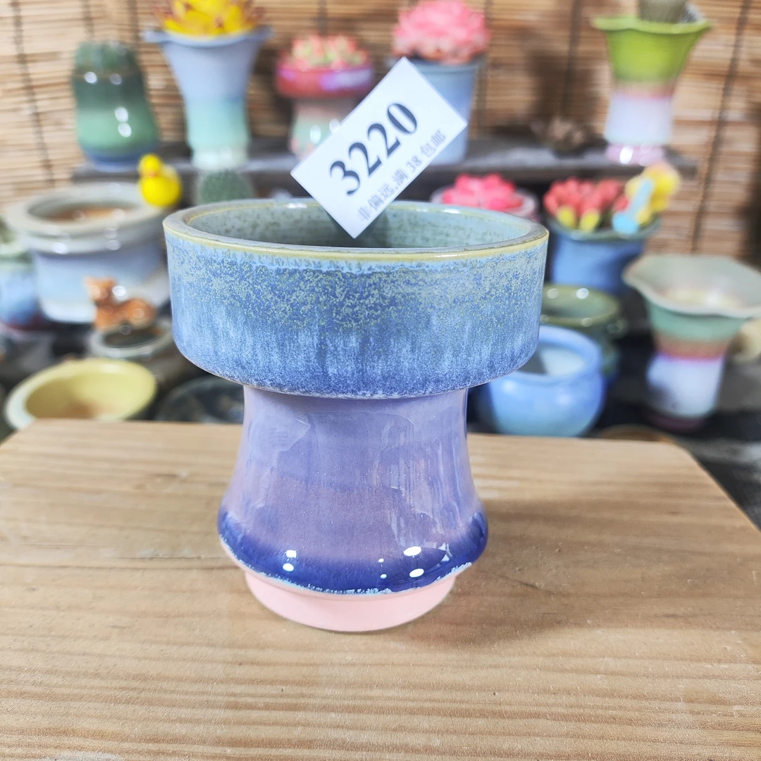 口6高8，3220手工创意多肉花盆摆件迷你多景德镇纯手工制做