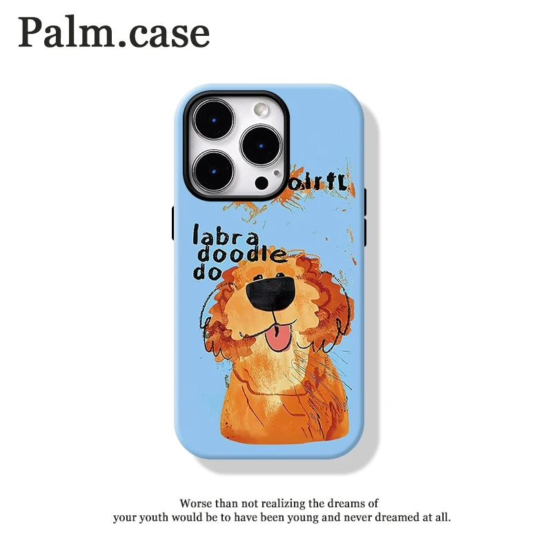 菲林二合一适用苹果/华为/oppo/vivo/小米/一加手机壳16p卡通小狗