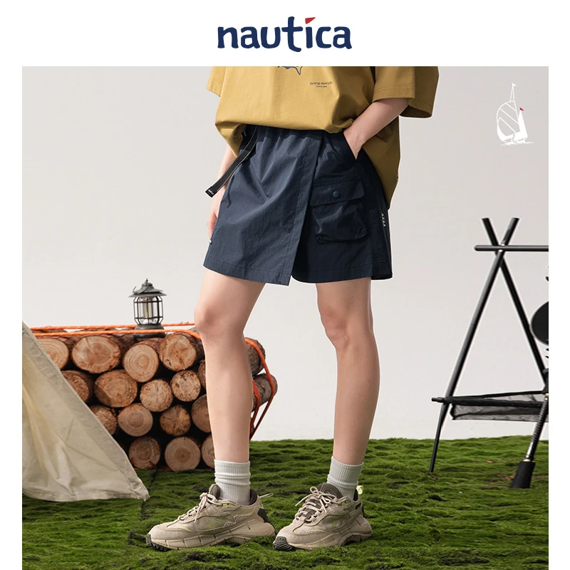 【官方正品】nautica白帆 日系女式休闲户外短裤裙裤51BW06