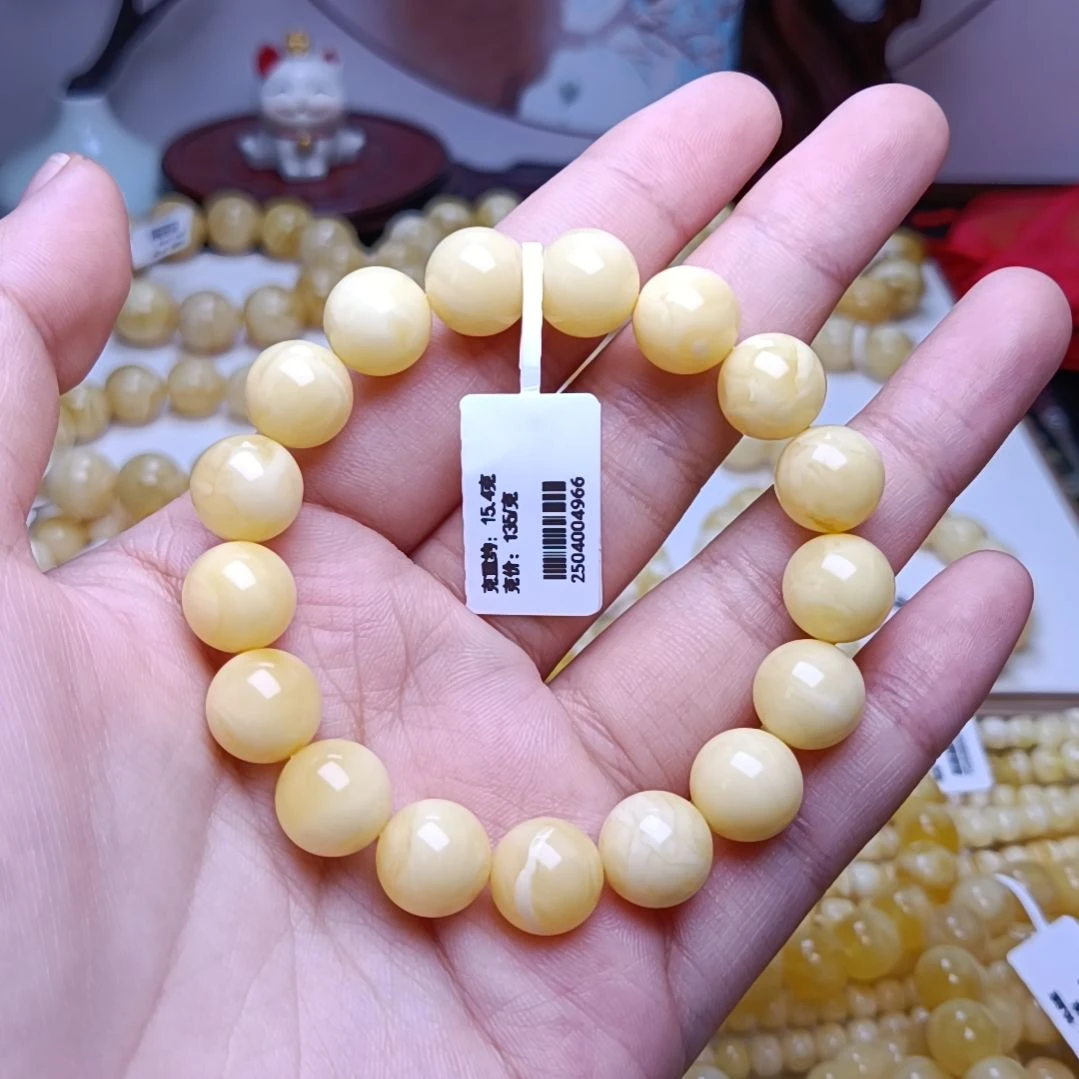 【闪购商品】未镶嵌蜜蜡手串11加圆珠手串