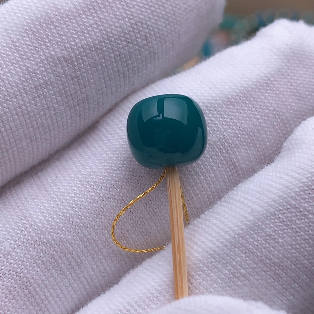 未镶嵌绿松石珠宝奇石9*8mm