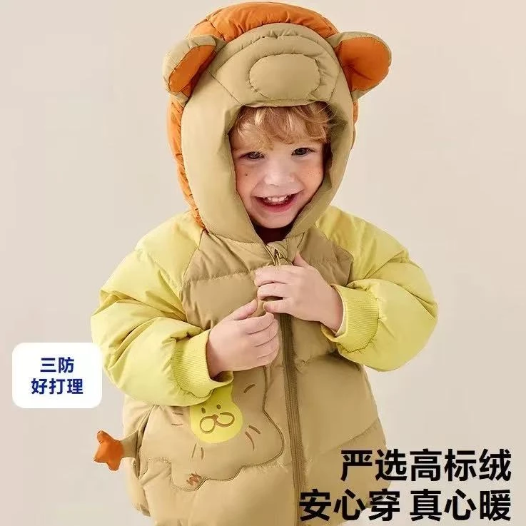 【商场同款】白鸭绒羽绒服男女儿童宝宝羽绒外套柔软羽绒服婴儿加厚