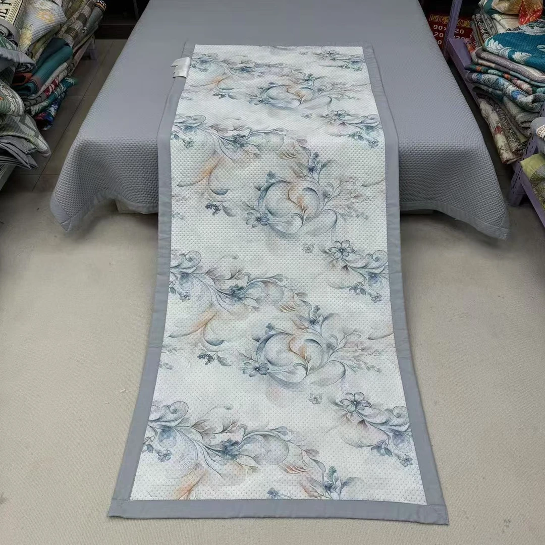 青花瓷90*220cm凉席夏季冰丝凉感沙发垫学生宿舍上下铺床垫防滑