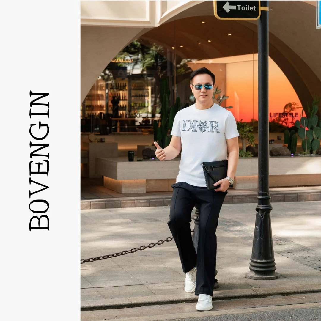 BOVENGIN/博文纪梵男士夏季DT92139时尚休闲百搭宽松圆领体恤衫
