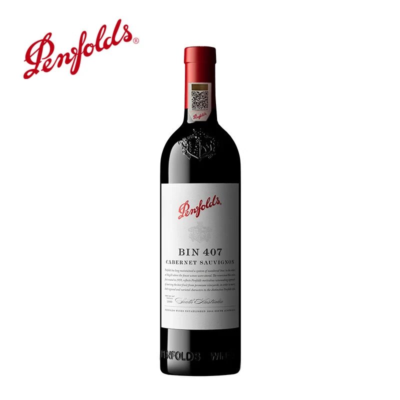 Penfolds/奔富Bin407赤霞珠干红葡萄酒750ml原瓶进口正品