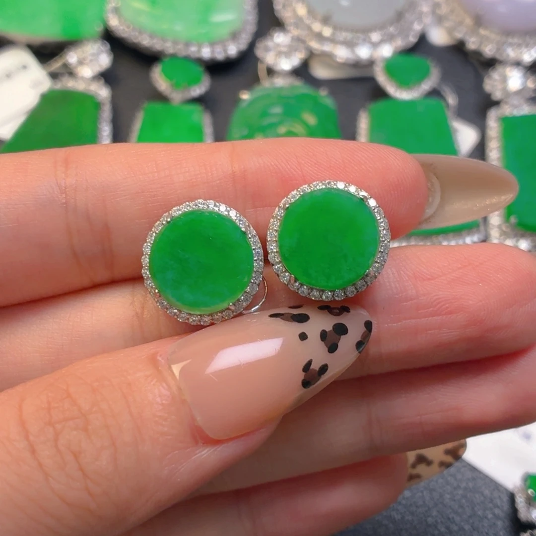 翡翠银S925镶嵌颈饰