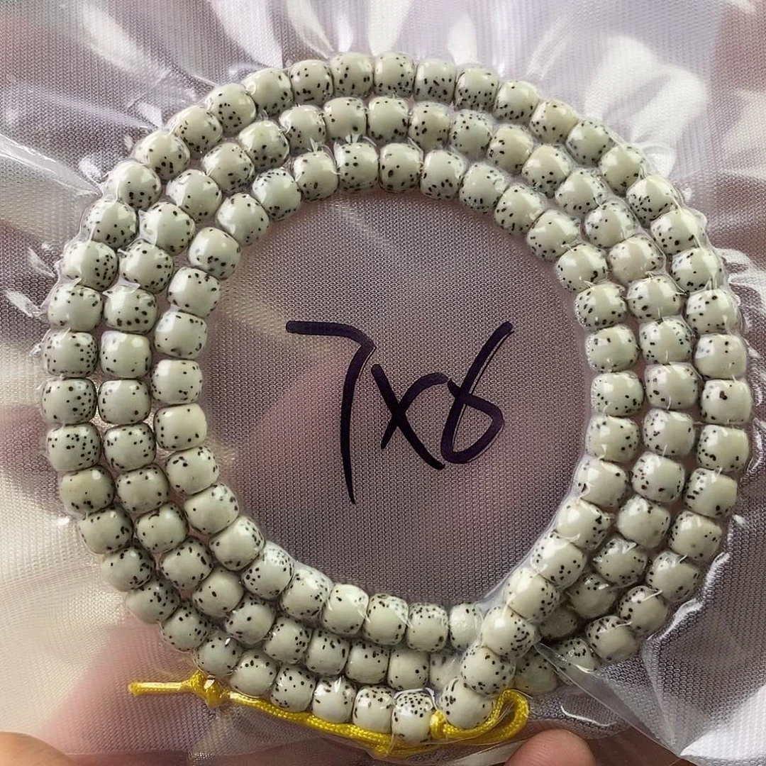 星月菩提吊坠76半壁留白，120颗