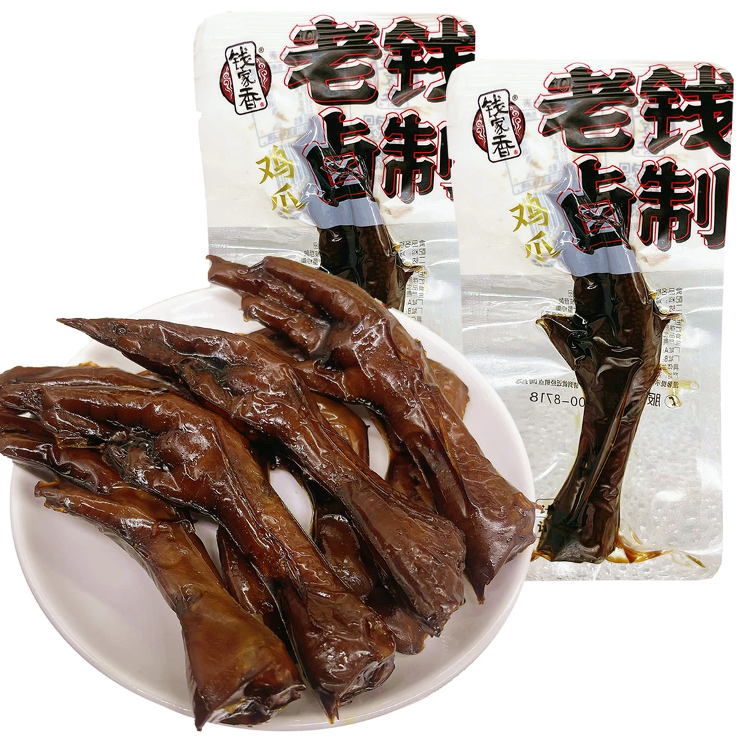 钱家香卤鸡爪双凤爪鸭爪鸭掌鸭脖熟食卤味真空独立包装休闲小零食