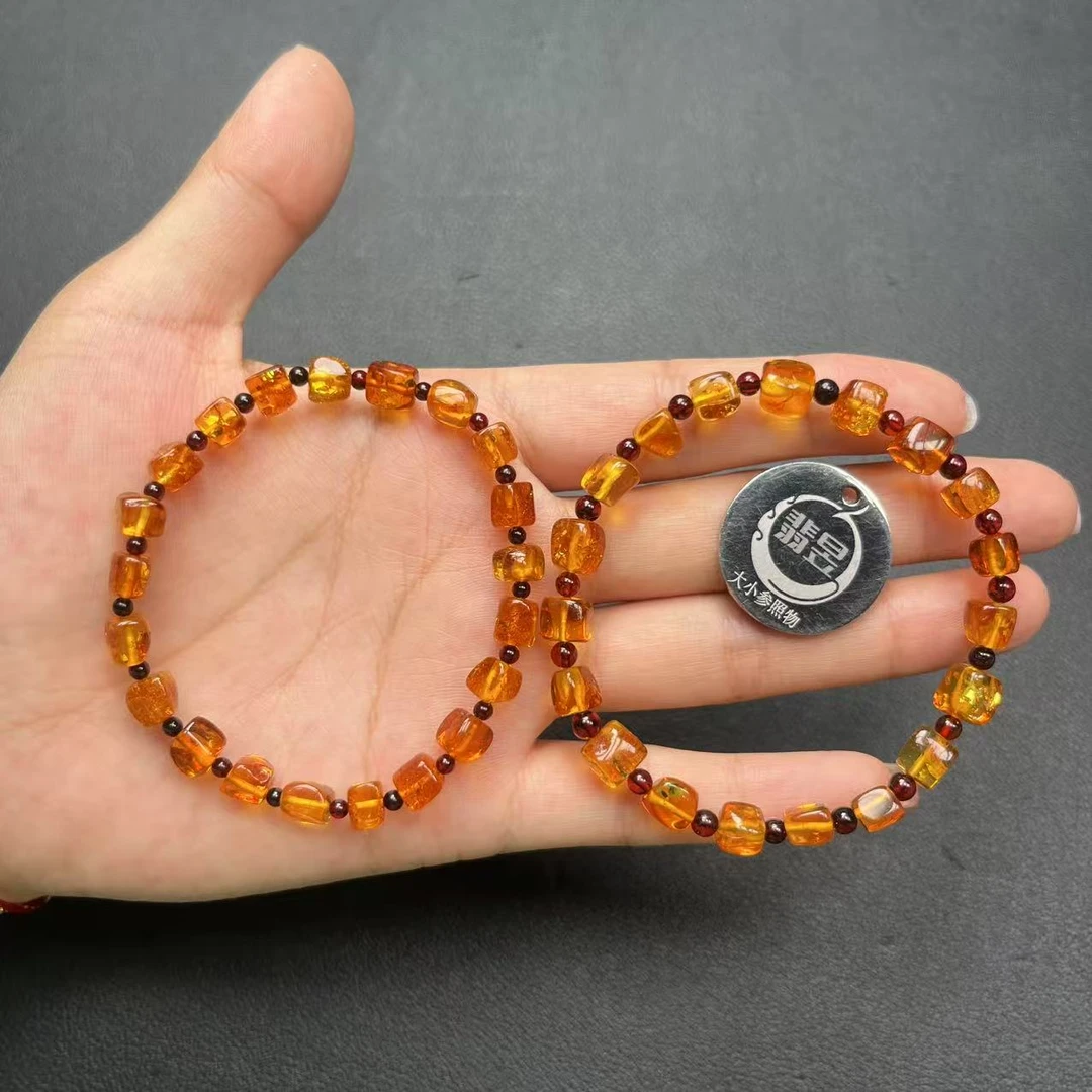 翡昱-SH23-17271-琥珀随型手串/约6+/约18颗/-多样性发其一C