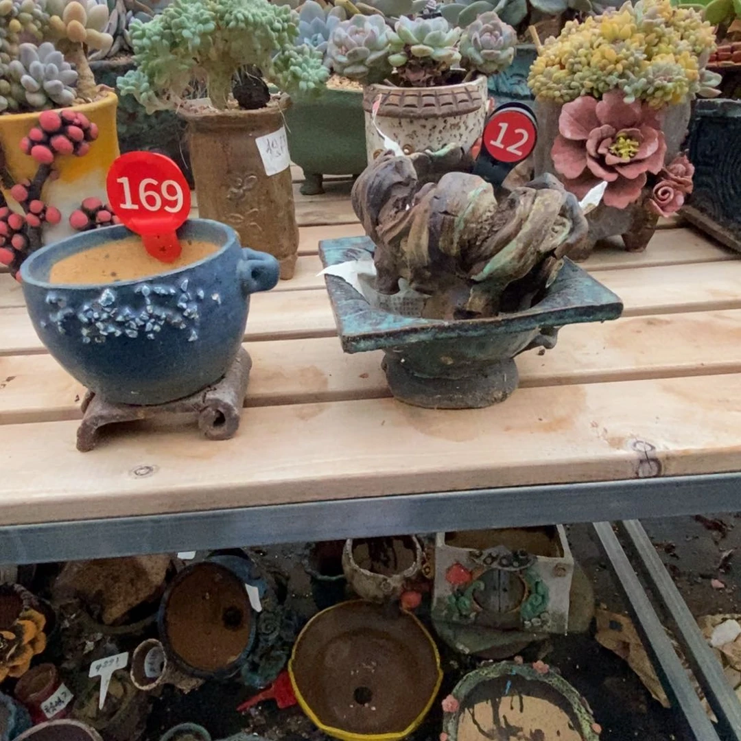 何***贤花盆3个。