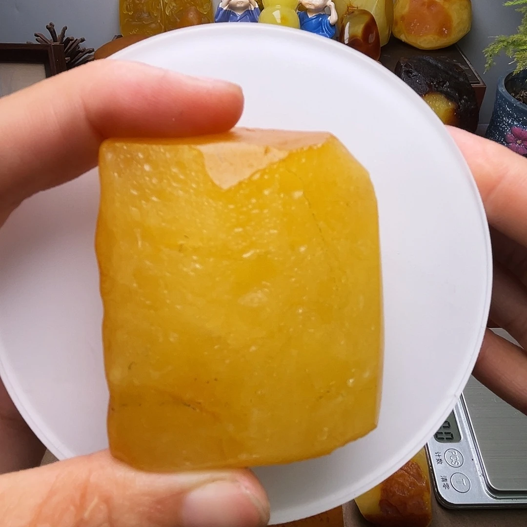 芋***e未镶嵌定制琥珀琥珀蜜蜡原石定制有瑕