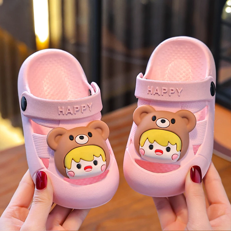 儿童凉拖鞋夏季卡通小孩可爱防滑男女宝宝浴室洗澡软底中小童拖鞋