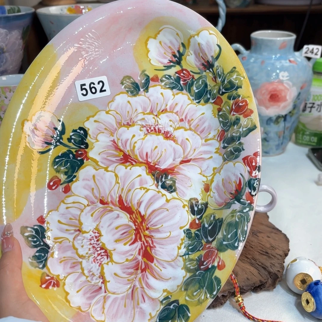 景德镇手绘高温釉下彩陶瓷茶具