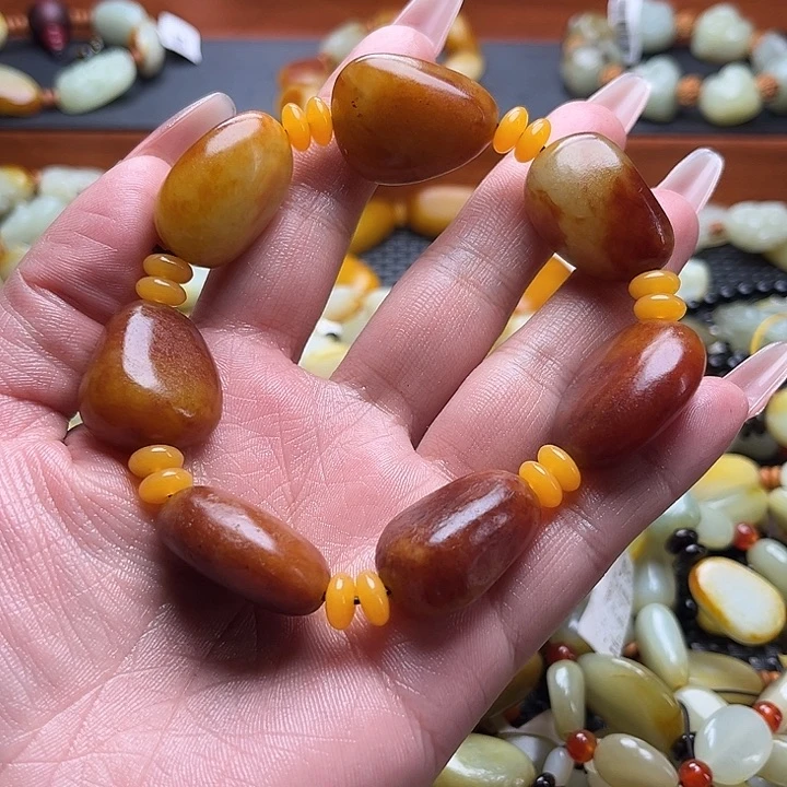 和田玉手链未镶嵌日**善