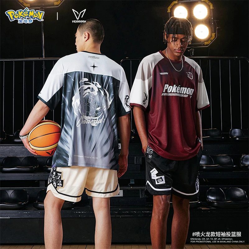 【当季新品】维动喷火龙系列短袖投篮服夏季透气吸汗速干健身训练