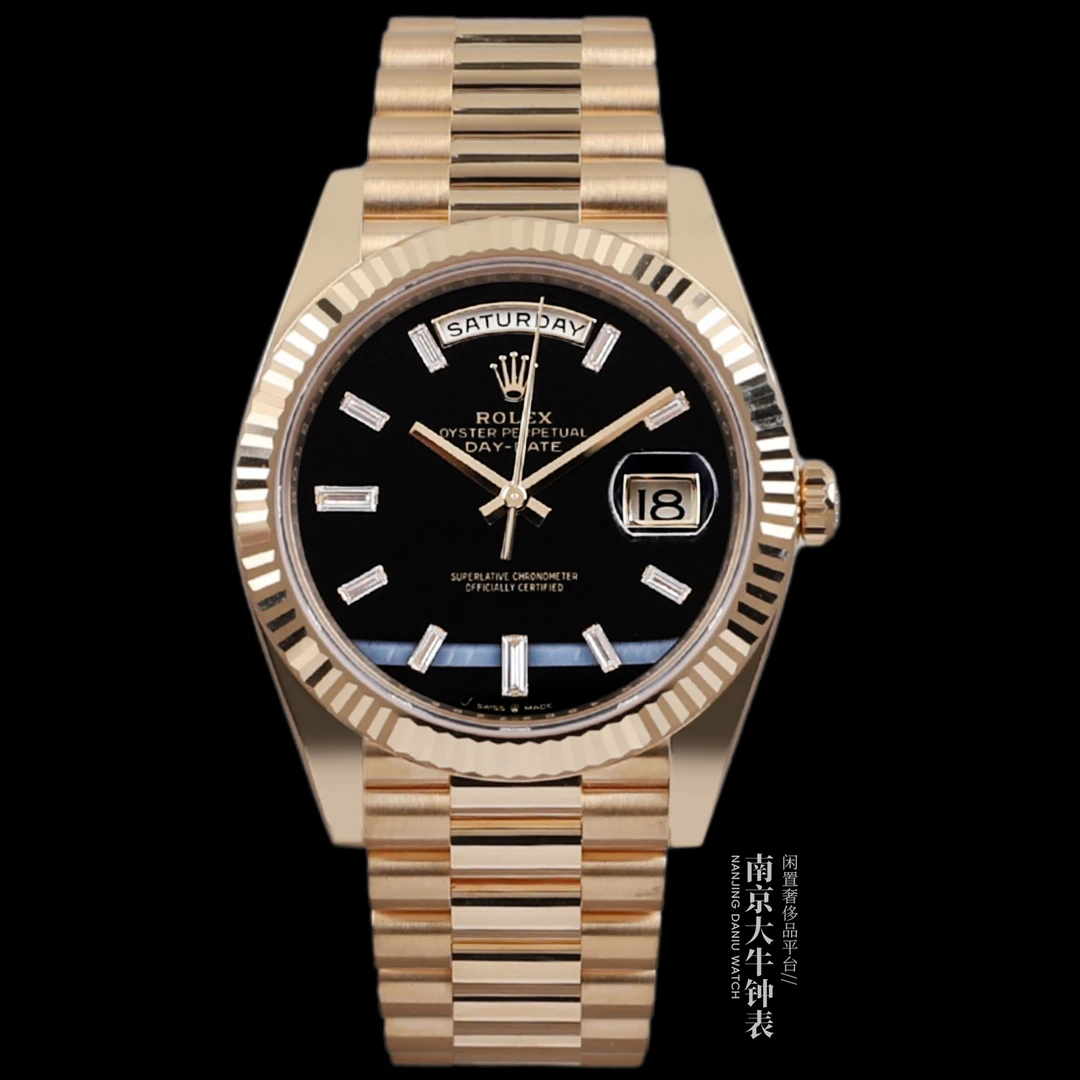 未使用 Rolex/劳力士 大牛/黑玛瑙冰糖228238/25年11月全套/40mm
