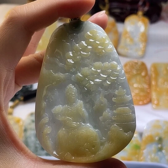 客***8翡翠未镶嵌吊坠(不含链)