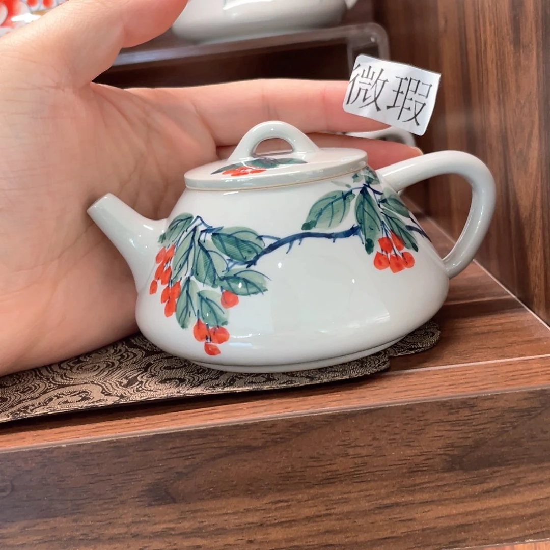 釉下彩纯手绘微瑕