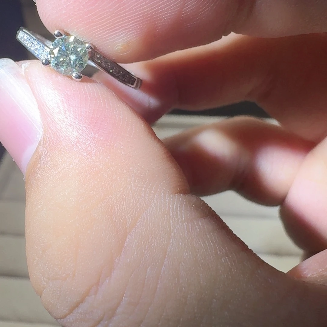 芙蓉石戒指银S925镶嵌