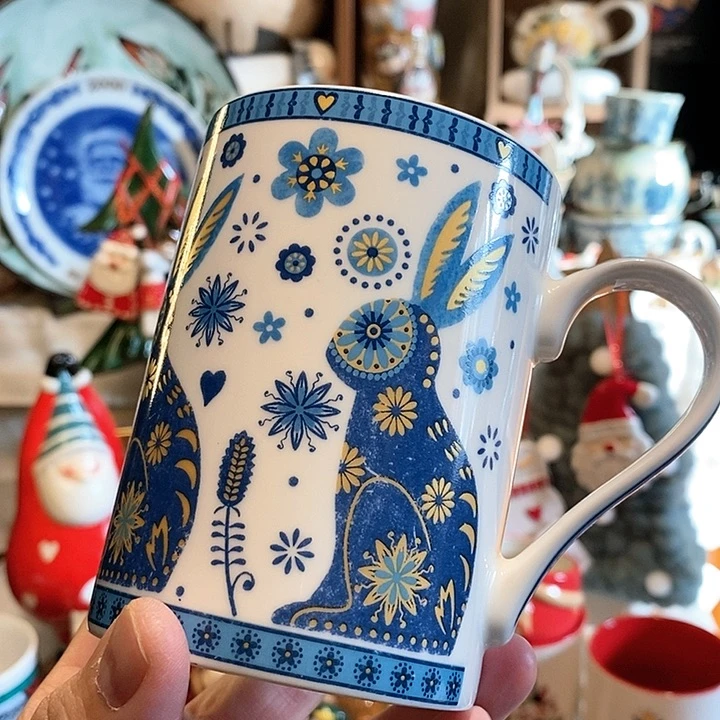 搪瓷兔子马克杯………