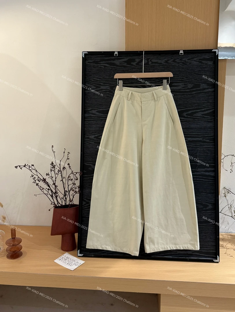XIAOMEI｜浅卡其韩系哪吒裤-5071