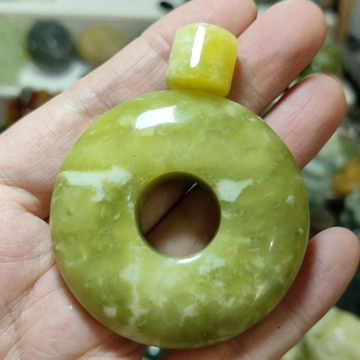 岫玉平安扣未镶嵌