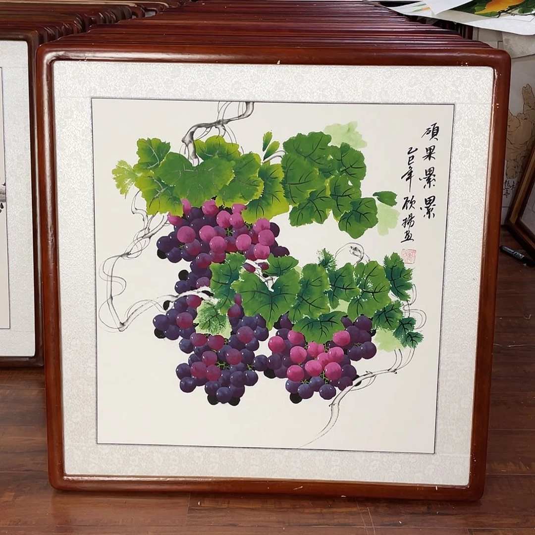国画带框尺寸63*63厘米