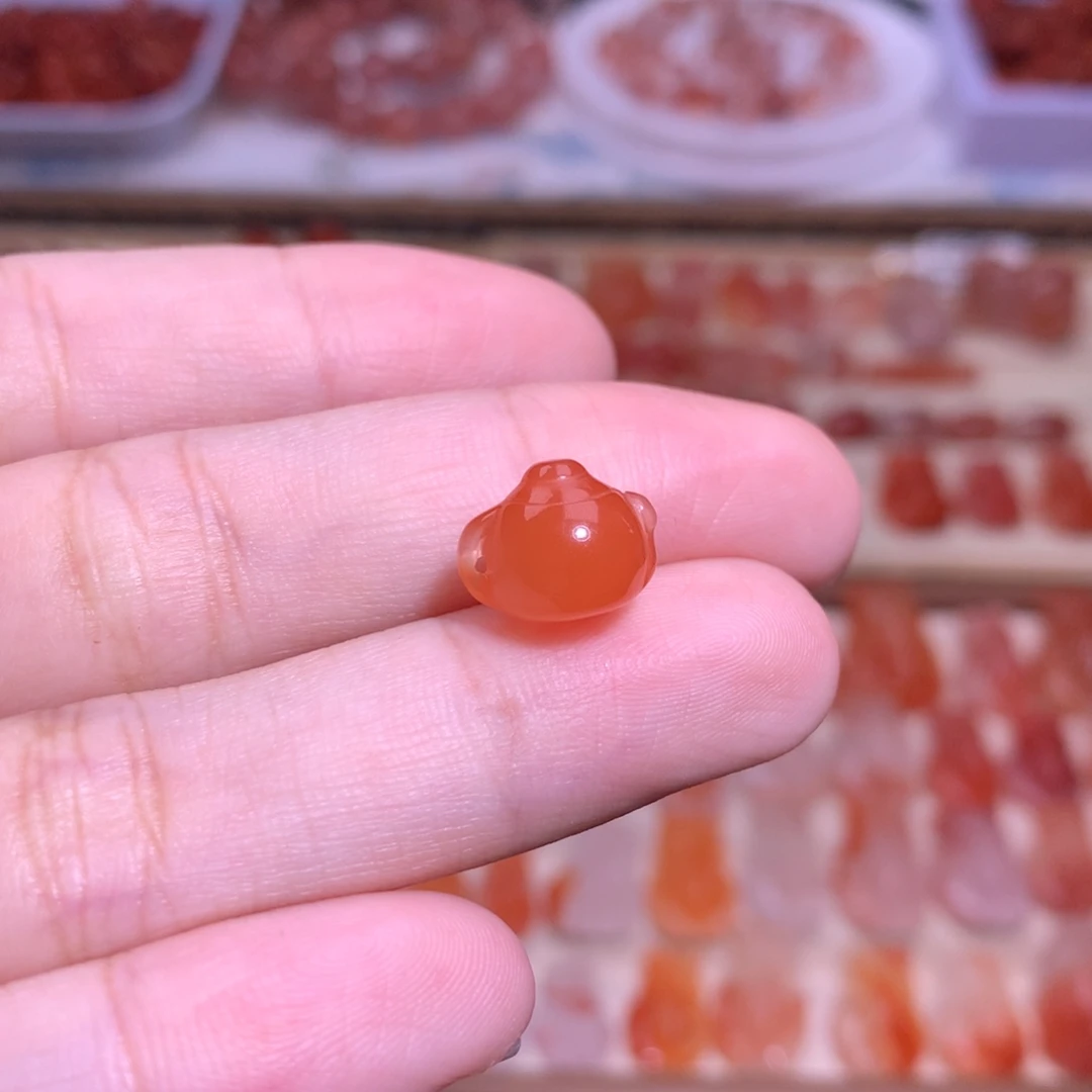 南红玛瑙未镶嵌珠宝半成品把把壶