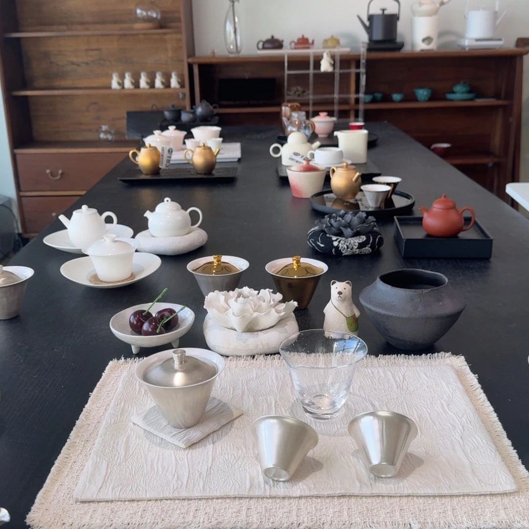 88折鎏银4件套 送一套茶席+小方巾