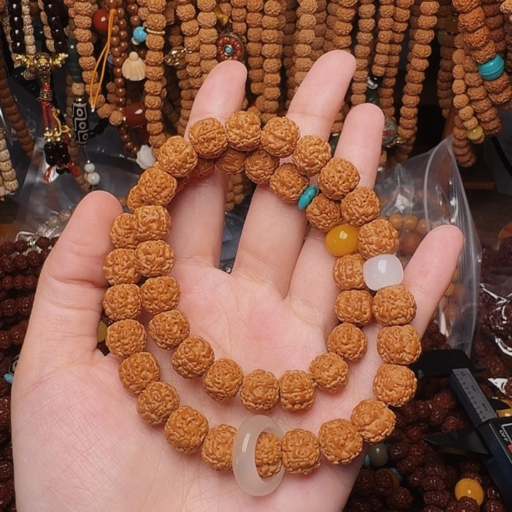 吊坠金刚菩提10mm 原皮双圈手持