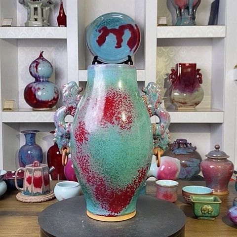 摆件禹州神后钧瓷原产地~