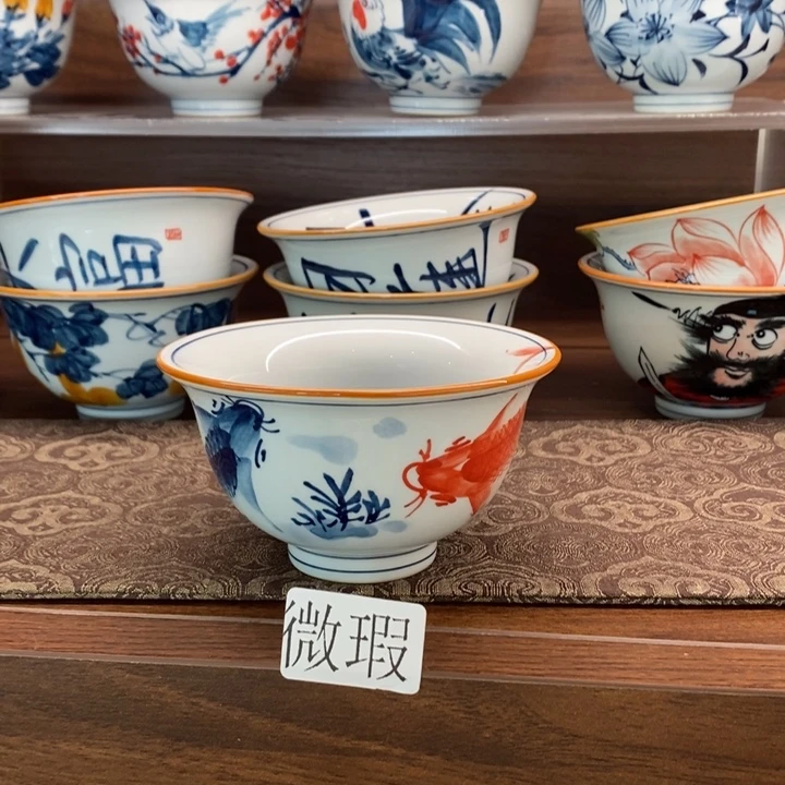 釉下老陶泥手工绘制